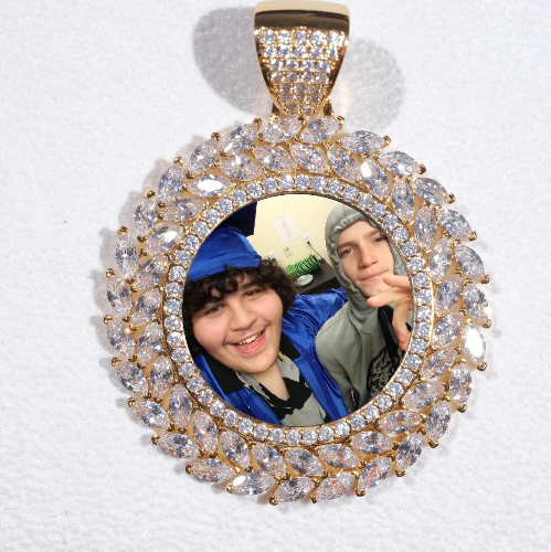 Large 3D Wheat Ear Custom Picture Pendant