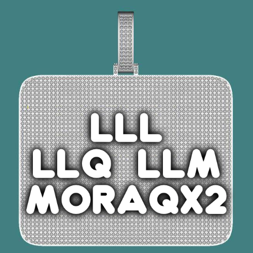 CUSTOM LETTER NECKLACE 3D BIG SQUARE