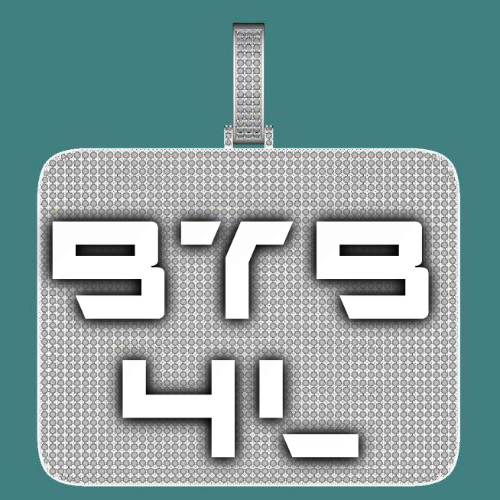 CUSTOM LETTER NECKLACE 3D BIG SQUARE
