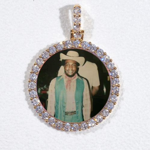3D CIRCLE CUSTOM PICTURE PENDANT SMALL SIZE