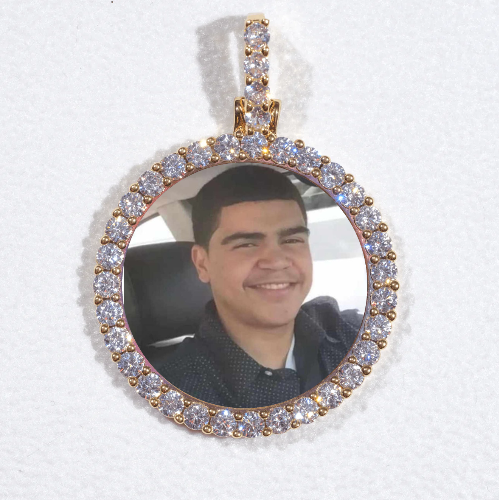 3D CIRCLE CUSTOM PICTURE PENDANT SMALL SIZE