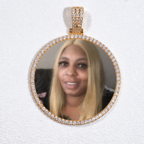 MEDIUM 3D CIRCLE CUSTOM PICTURE PENDANT