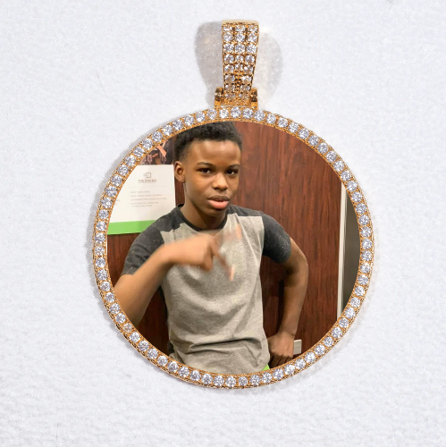 MEDIUM 3D CIRCLE CUSTOM PICTURE PENDANT
