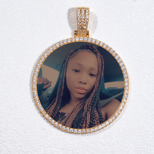 MEDIUM 3D CIRCLE CUSTOM PICTURE PENDANT