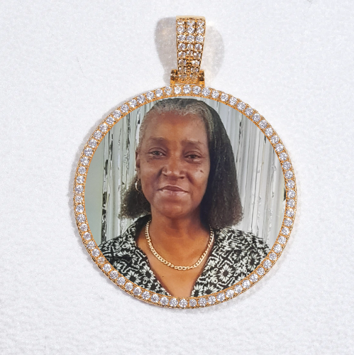 MEDIUM 3D CIRCLE CUSTOM PICTURE PENDANT