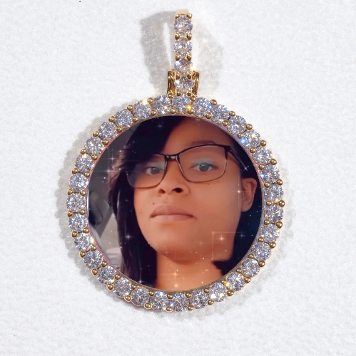 3D CIRCLE CUSTOM PICTURE PENDANT SMALL SIZE