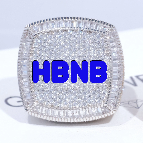 CUSTOM LETTER 3D ICED RING