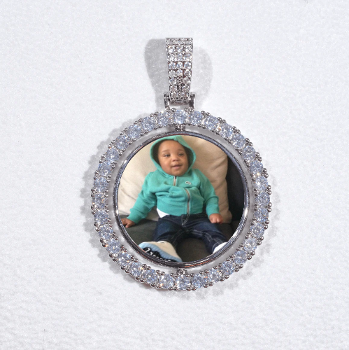 3D Spinning 2-Faced Custom Picture Pendant
