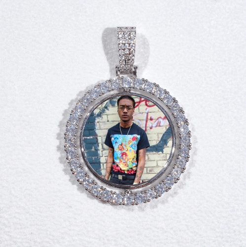 3D Spinning 2-Faced Custom Picture Pendant
