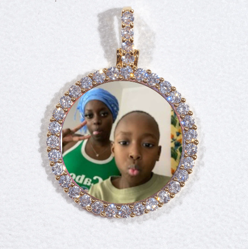 3D CIRCLE CUSTOM PICTURE PENDANT SMALL SIZE