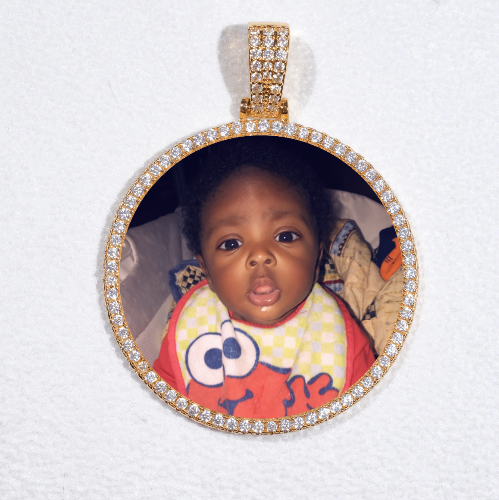 MEDIUM 3D CIRCLE CUSTOM PICTURE PENDANT
