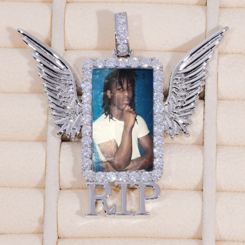 RIP WING 3D CUSTOM PICTURE PENDANT