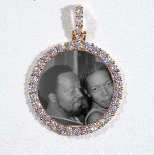 3D CIRCLE CUSTOM PICTURE PENDANT SMALL SIZE
