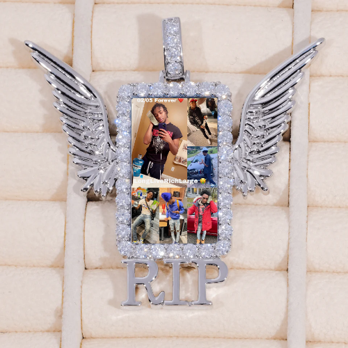 RIP WING 3D CUSTOM PICTURE PENDANT
