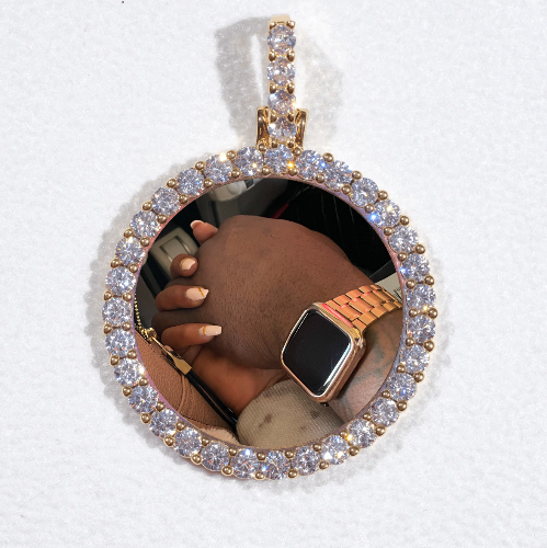 3D CIRCLE CUSTOM PICTURE PENDANT SMALL SIZE