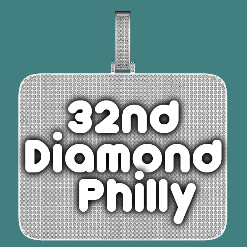 CUSTOM LETTER NECKLACE 3D BIG SQUARE