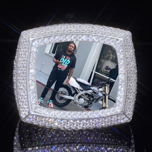 3D CUSTOM PICTURE ICED RING