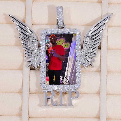 RIP WING 3D CUSTOM PICTURE PENDANT