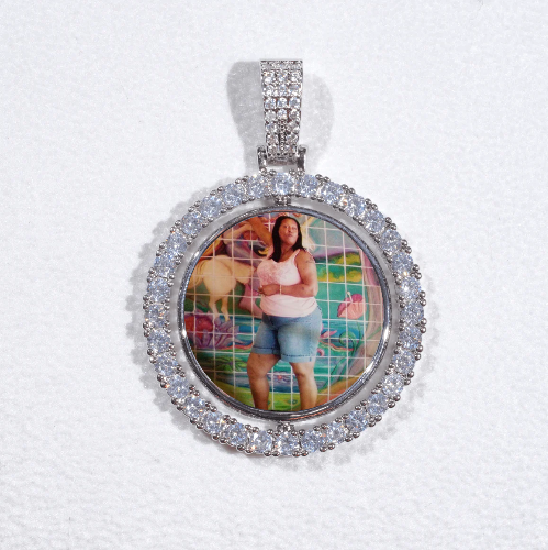 3D Spinning 2-Faced Custom Picture Pendant