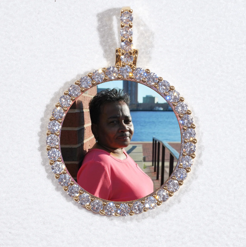3D CIRCLE CUSTOM PICTURE PENDANT SMALL SIZE