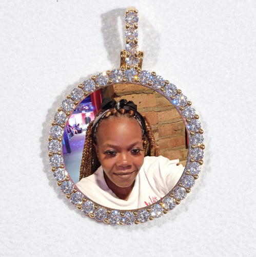 3D CIRCLE CUSTOM PICTURE PENDANT SMALL SIZE