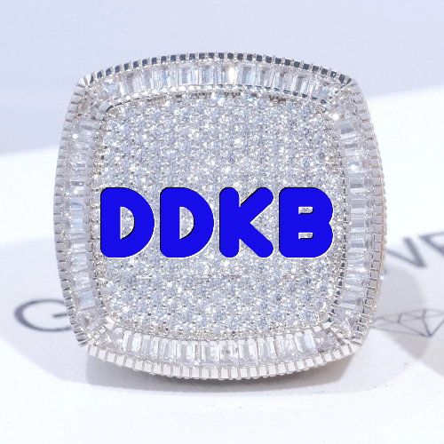 CUSTOM LETTER 3D ICED RING