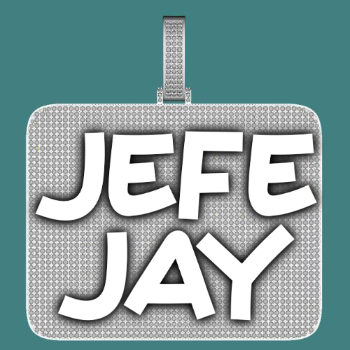 CUSTOM LETTER NECKLACE 3D BIG SQUARE