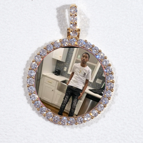 3D CIRCLE CUSTOM PICTURE PENDANT SMALL SIZE