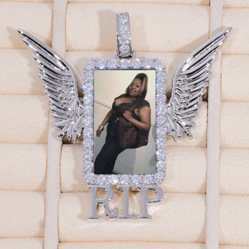 RIP WING 3D CUSTOM PICTURE PENDANT