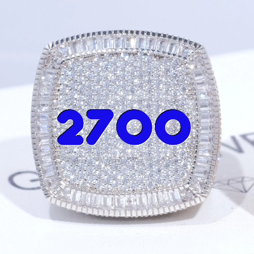 CUSTOM LETTER 3D ICED RING