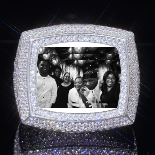 3D CUSTOM PICTURE ICED RING