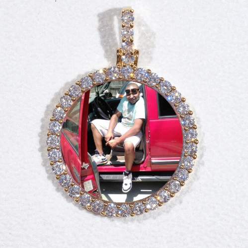 3D CIRCLE CUSTOM PICTURE PENDANT SMALL SIZE