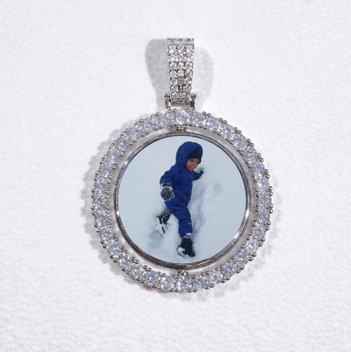 3D Spinning 2-Faced Custom Picture Pendant