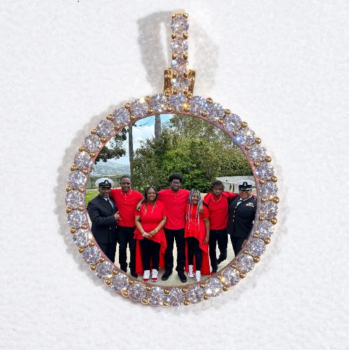 3D CIRCLE CUSTOM PICTURE PENDANT SMALL SIZE