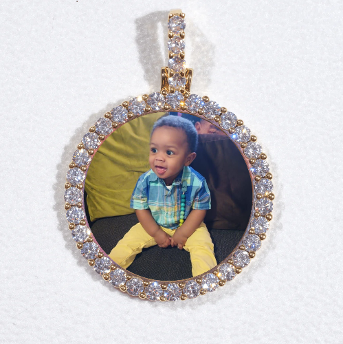 3D CIRCLE CUSTOM PICTURE PENDANT SMALL SIZE