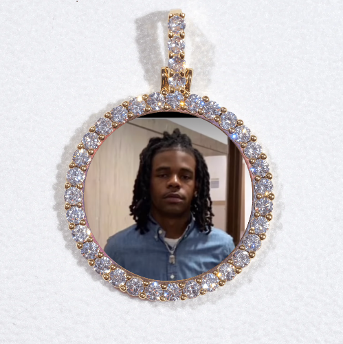 3D CIRCLE CUSTOM PICTURE PENDANT SMALL SIZE