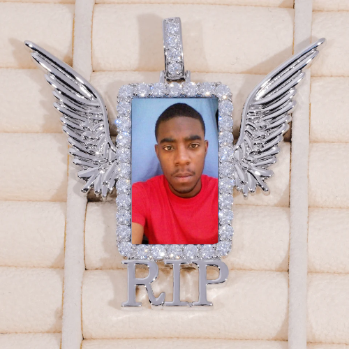 RIP WING 3D CUSTOM PICTURE PENDANT