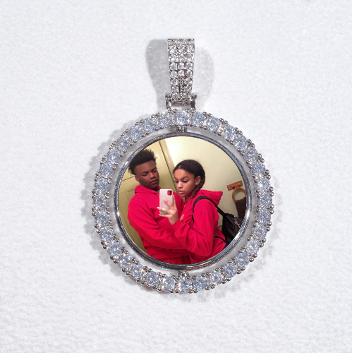 3D Spinning 2-Faced Custom Picture Pendant