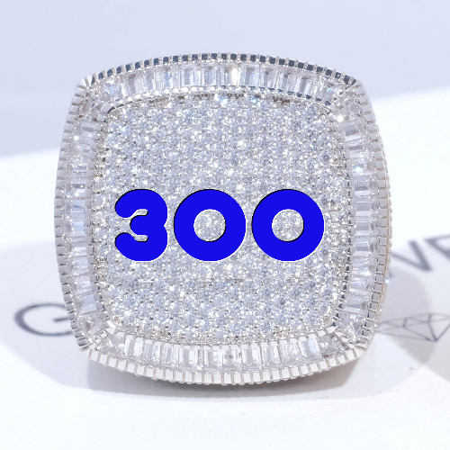 CUSTOM LETTER 3D ICED RING