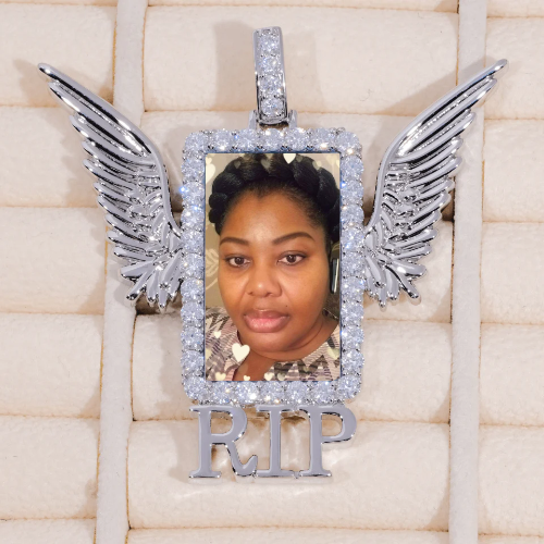 RIP WING 3D CUSTOM PICTURE PENDANT