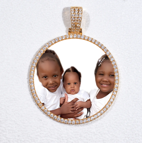 MEDIUM 3D CIRCLE CUSTOM PICTURE PENDANT
