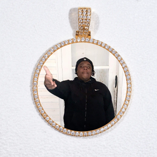 MEDIUM 3D CIRCLE CUSTOM PICTURE PENDANT