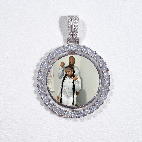 3D Spinning 2-Faced Custom Picture Pendant