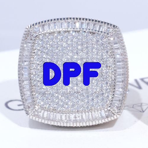 CUSTOM LETTER 3D ICED RING