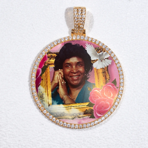 MEDIUM 3D CIRCLE CUSTOM PICTURE PENDANT