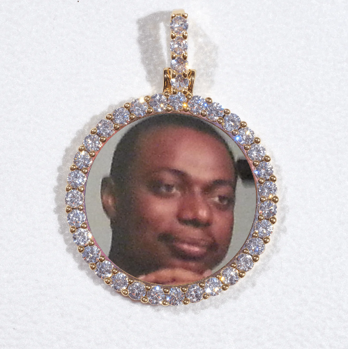 3D CIRCLE CUSTOM PICTURE PENDANT SMALL SIZE
