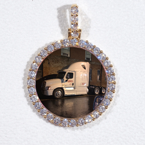 3D CIRCLE CUSTOM PICTURE PENDANT SMALL SIZE