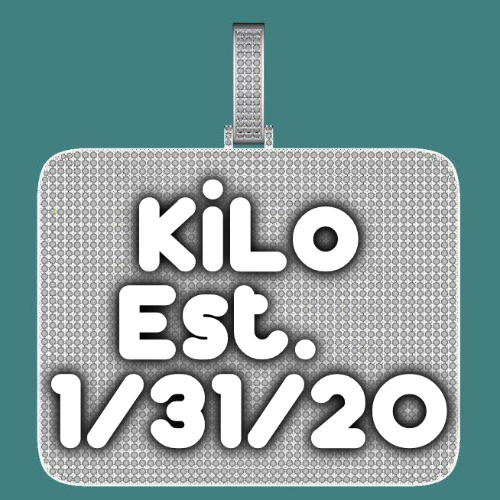 CUSTOM LETTER NECKLACE 3D BIG SQUARE