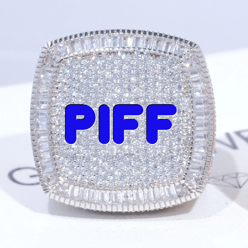 CUSTOM LETTER 3D ICED RING