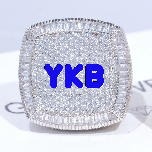CUSTOM LETTER 3D ICED RING